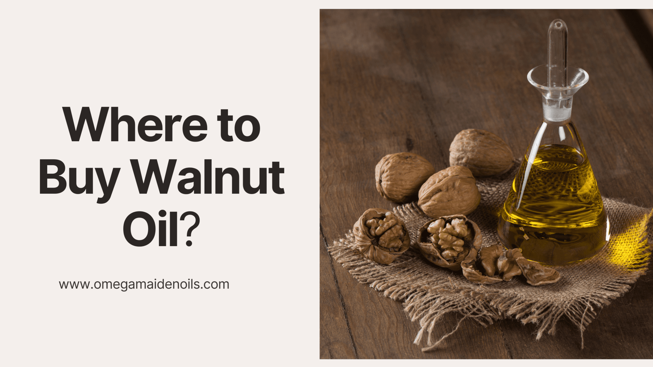 Where to Buy Walnut Oil